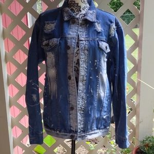 Rolling Paper | Distressed Denim Jacket